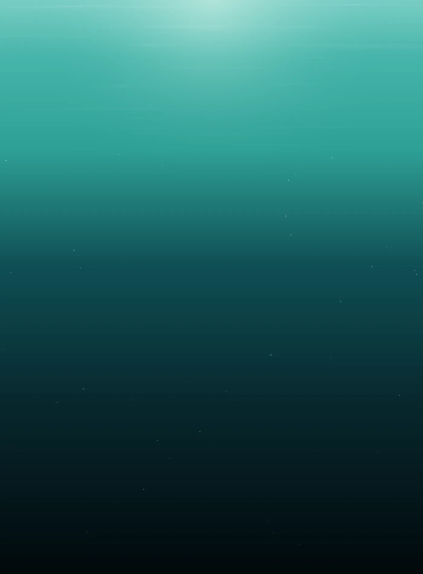 The ocean's full water column from sunlit coastal surface to the deep — Saltwater Studio brand motif
